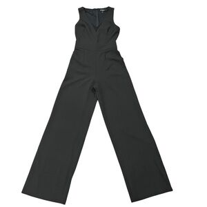 Express Black Sleeveless Wide-Leg Jumpsuit • Size 00 • Evening/Work Chic